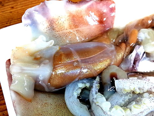 一尾 120円の鯵のたたき 一尾 120円の鯵のたたき