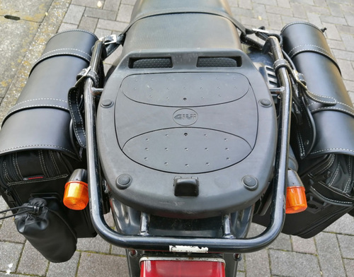 DEGNER SADDLE BAG 実際に載せてみた DEGNER SADDLE BAG 実際に載せてみた