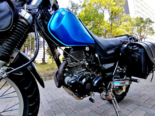 DEGNER SADDLE BAG 実際に載せてみた DEGNER SADDLE BAG 実際に載せてみた