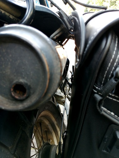 DEGNER SADDLE BAG 実際に載せてみた DEGNER SADDLE BAG 実際に載せてみた