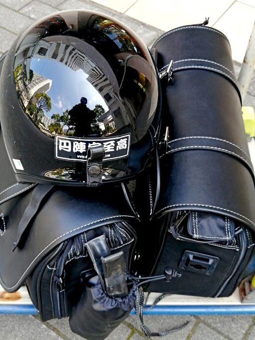 DEGNER SADDLE BAG 実際に載せてみた DEGNER SADDLE BAG 実際に載せてみた