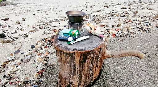 日没後に浮き上がるフジヤマ そして 久々の焚火楽しんだ 日没後に浮き上がるフジヤマ そして 久々の焚火楽しんだ