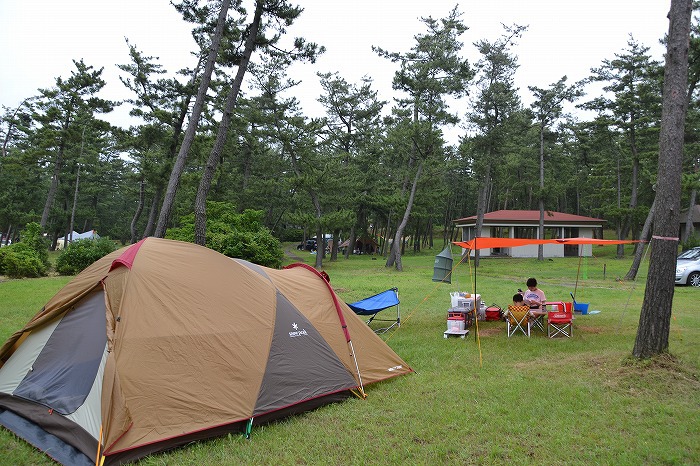 海の日は海キャンプ　in　能登千里浜シーサイドオートキャンプ場