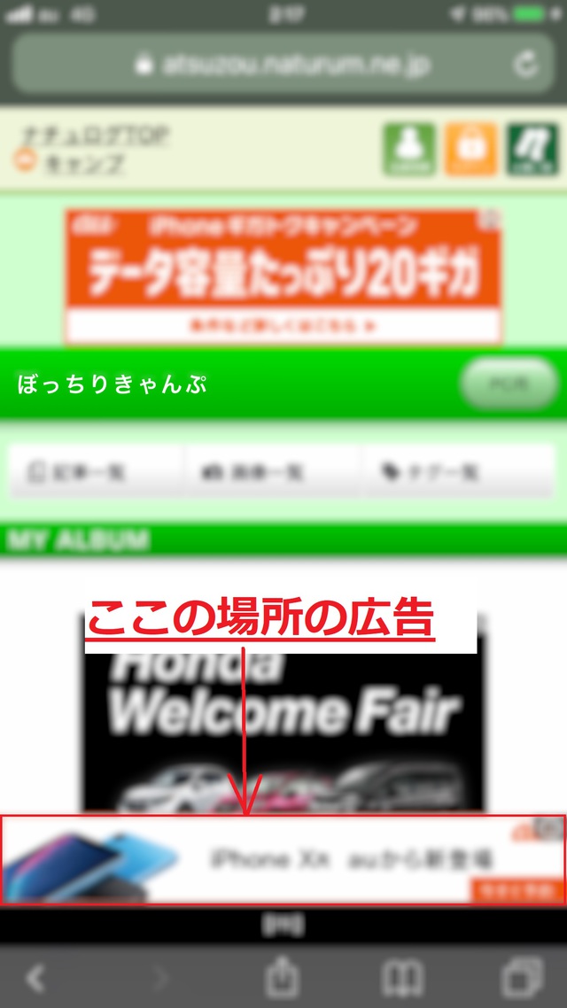 safariの画面 safariの画面
