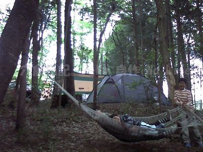 単純だけど、場内が真っ暗になってもみんな遊びたがるハンモック