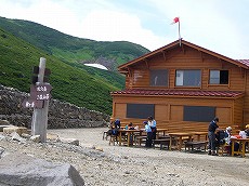 双六岳 9(双六小屋に到着)