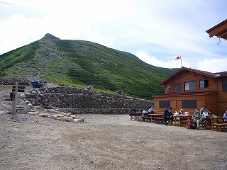 双六岳 9(双六小屋に到着)