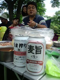 設営後にまったり~