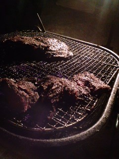焚き火と肉MAX~!!