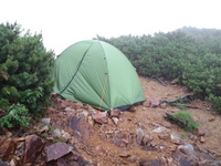 * 最終日 冷池山荘とテント場 * 鹿島槍