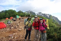 * 最終日 冷池山荘とテント場 * 鹿島槍