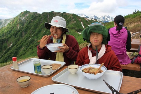 * 最終日 冷池山荘とテント場 * 鹿島槍