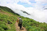 * 最終日 冷池山荘とテント場 * 鹿島槍