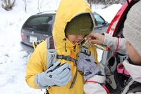* 雪の毛無山登山 出発編* 岡山県新庄村