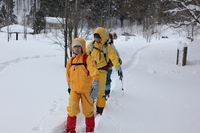 * 雪の毛無山登山 出発編* 岡山県新庄村