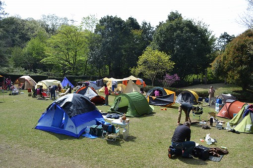 「智光山公園キャンプ場」2013/04/13~14