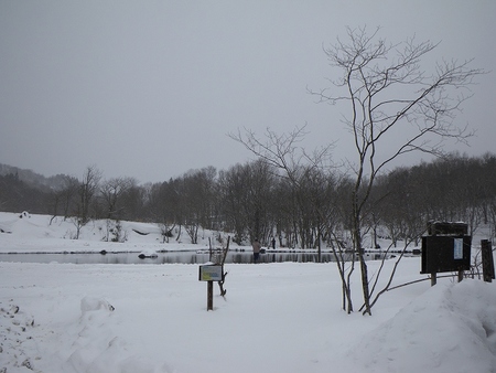 雪が深深と舞う釣り始め!!!