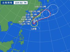 台風14号。。。。。。 台風14号。。。。。。