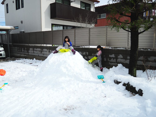 マイホーム雪中