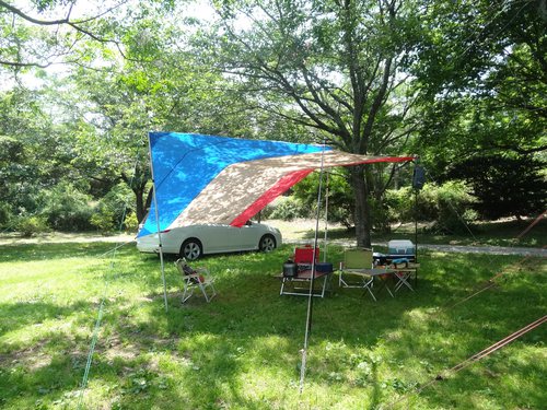 真夏日の清々しいデイキャンプ@森のまきばオートキャンプ場