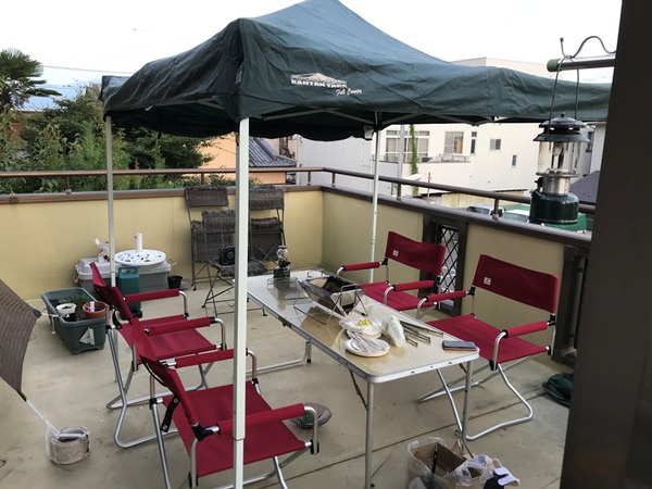 ベランダでBBQ、、、再び ベランダでBBQ、、、再び