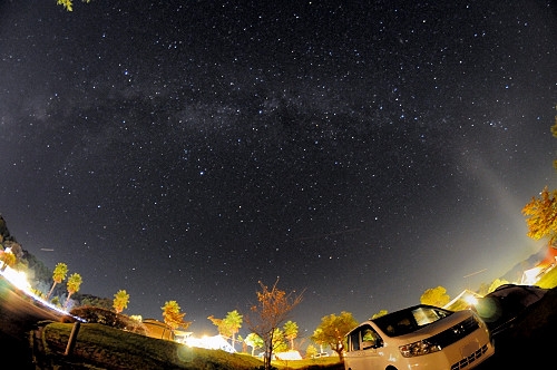 星空に舌鼓?