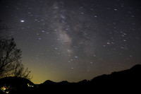 天の川とISS
