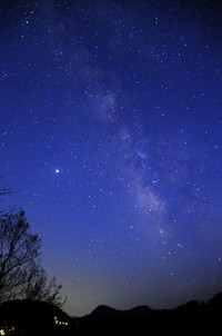 天の川とISS