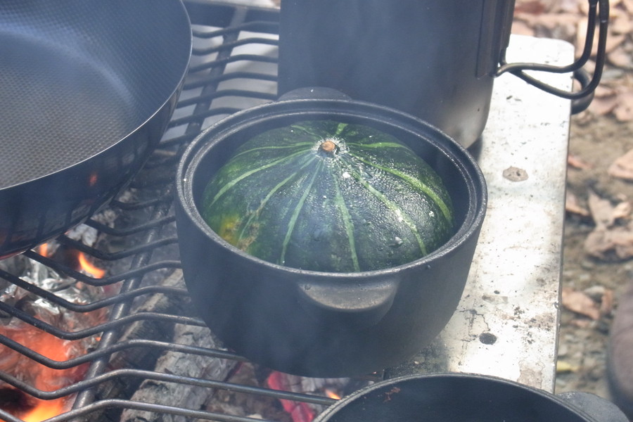 コロダッチで焼きかぼちゃ