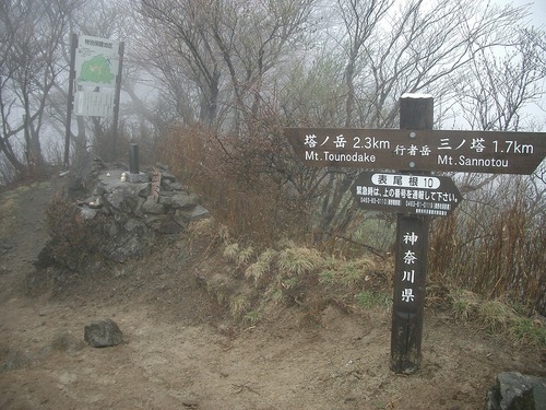 丹沢 山歩き 烏尾山 行者ヶ岳 周回