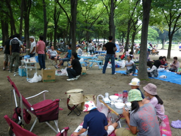 久宝寺緑地でBBQ