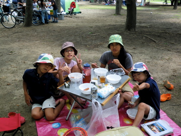 久宝寺緑地でBBQ
