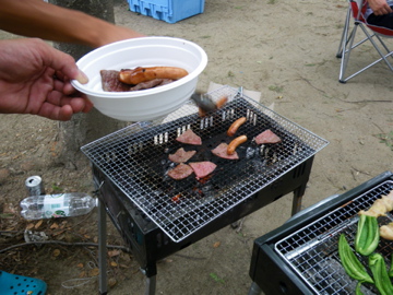 久宝寺緑地でBBQ