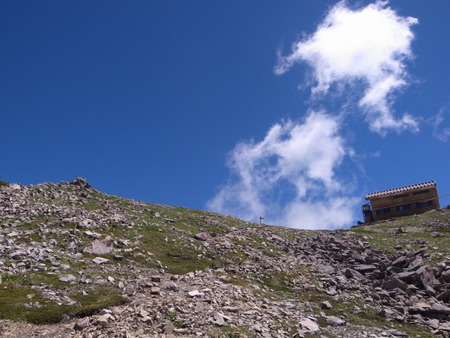 南アルプス縦走　百間洞山の家～赤石岳～中岳避難小屋