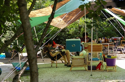 須川家族村で父子キャンプ♪
