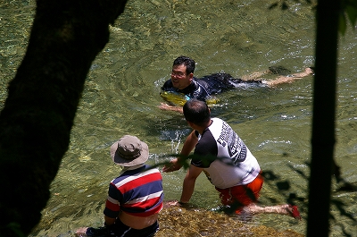 須川家族村で父子キャンプ♪