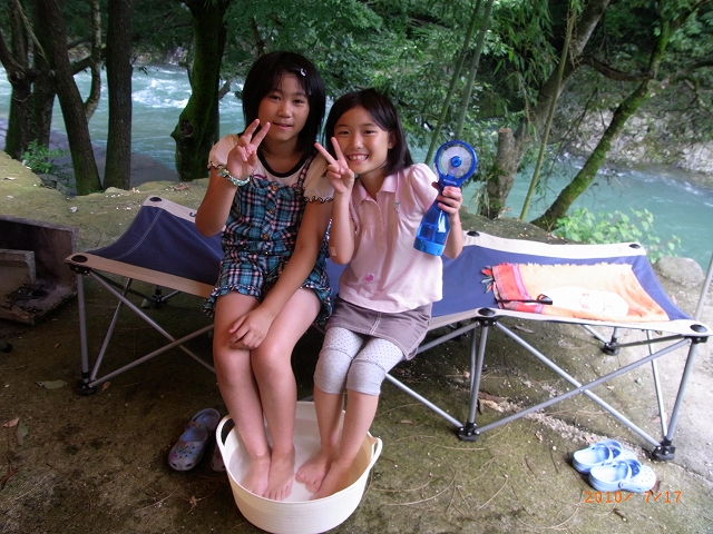 清流?激流キャンプ須川家族村♪