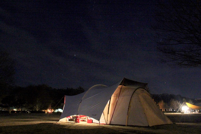 関東屈指の高規格キャンプ場グリンヴィラの冬キャンプ