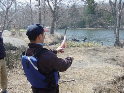 釧路川でカヌーの進水式をやってみた。 釧路川でカヌーの進水式をやってみた。