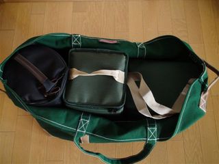 ランタンをまとめて運ぶ コールマンキャンピングバッグL