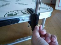 テーブルサイドのランタンポール