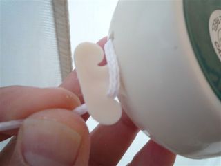 ランドリーリールを使って、テントの中でタオルを干してみた