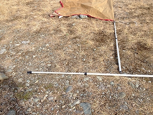 一人でタープを張る方法?