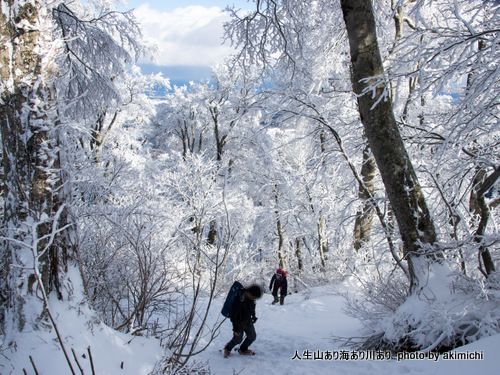思いがけない蒼天~初春の大山登山 その1 思いがけない蒼天~初春の大山登山 その1