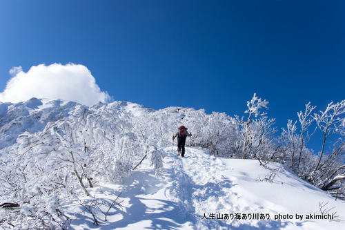 思いがけない蒼天~初春の大山登山 その1 思いがけない蒼天~初春の大山登山 その1