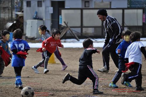 サッカースクールに参加!