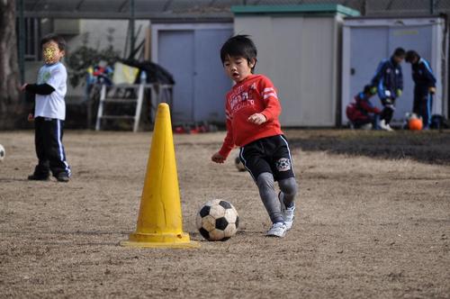 サッカースクールに参加!