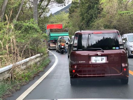 GW前半キャンプ、こんなところで渋滞とは、おいしいキャンプ場、その4