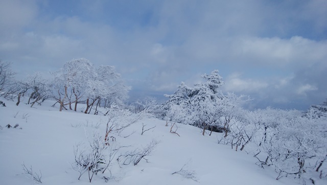 厳冬期安達太良山