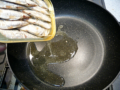 簡単おつまみ(いわし缶、其の2)